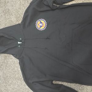 The Simpsons Hoodie Krusty Brand Krusty Clown Black Hoodie Embroidered Patch LG